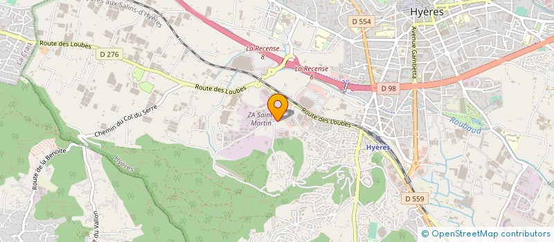 localisation de l'entreprise IMPRIMERIE L'AZUREENNE à HYERES