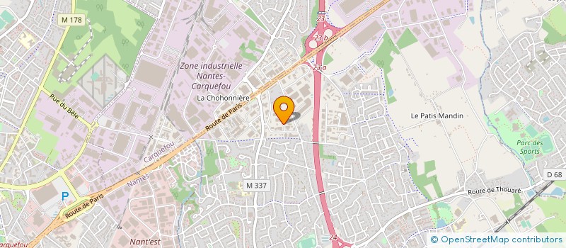 localisation de l'entreprise IMPRIMERIE L'HOPITALIER NOEL GRAPHISME à SAINTE-LUCE-SUR-LOIRE