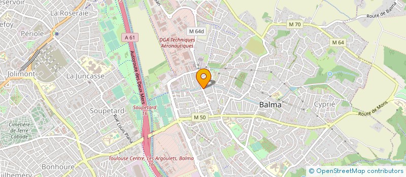 localisation de l'entreprise IMPRIMERIE LABORIE FRERES à BALMA