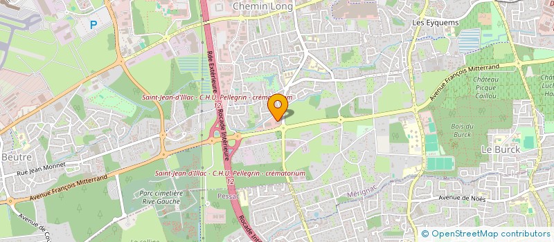 localisation de l'entreprise IMPRIMERIE LAPLANTE à MERIGNAC