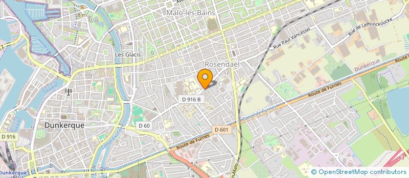 localisation de l'entreprise IMPRIMERIE LEFEVRE à DUNKERQUE