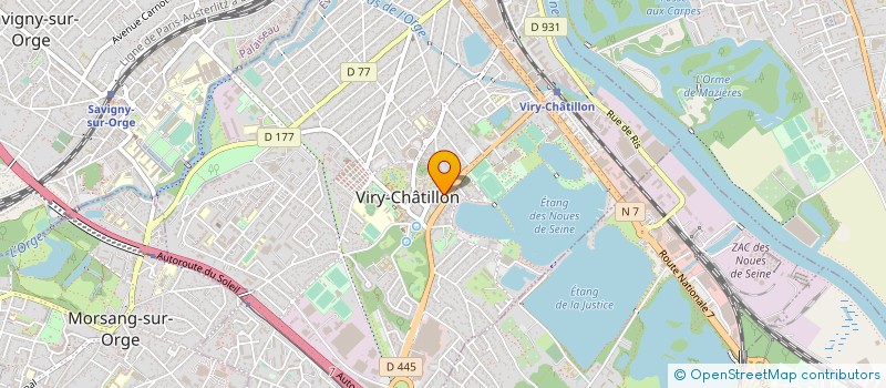 localisation de l'entreprise IMPRIMERIE LES PRESSES DE VIRY à VIRY-CHATILLON