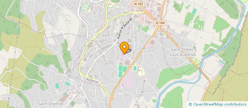 localisation de l'entreprise IMPRIMERIE LIENHART ET CIE à AUBENAS