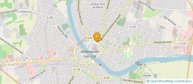 localisation de l'entreprise IMPRIMERIE LOUIS MOULINIE ET FILS à VILLENEUVE-SUR-LOT