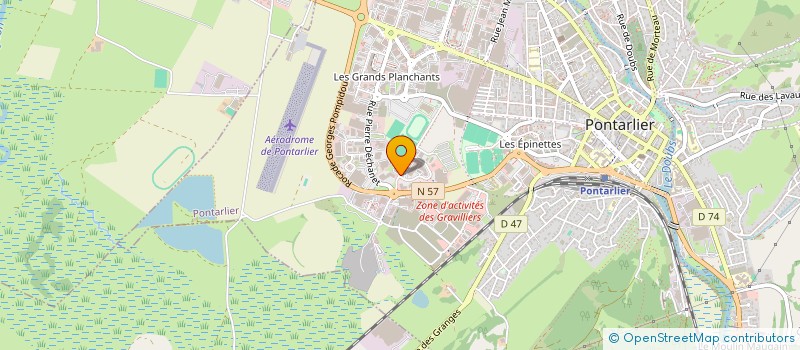localisation de l'entreprise IMPRIMERIE MAIRE à PONTARLIER