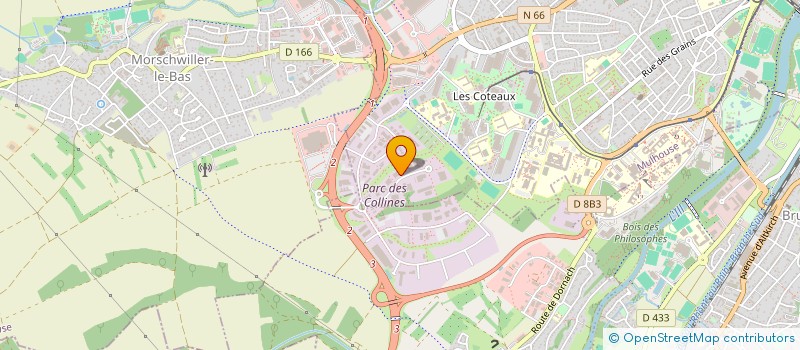 localisation de l'entreprise IMPRIMERIE MANUPA  MULHOUSE