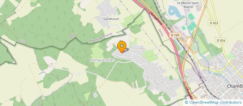 localisation de l'entreprise IMPRIMERIE MARTIN  RONQUEROLLES