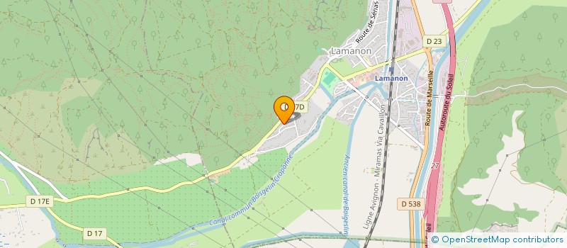 localisation de l'entreprise IMPRIMERIE MASSON ET COMPAGNIE  LAMANON