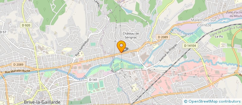 localisation de l'entreprise IMPRIMERIE MAUGEIN LACHAISE  MALEMORT