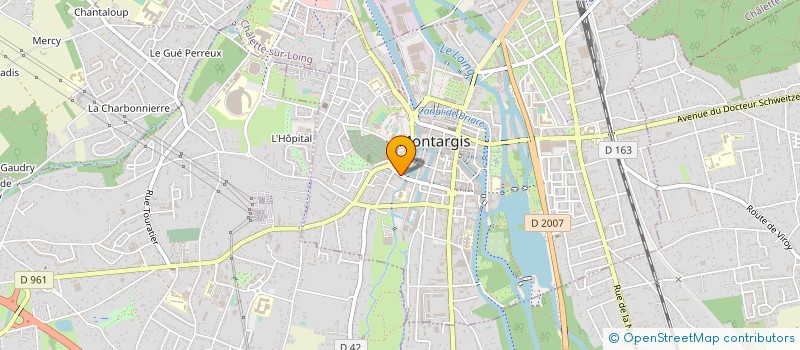 localisation de l'entreprise IMPRIMERIE MERCIER SARL à MONTARGIS