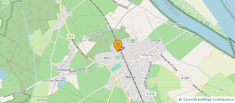 localisation de l'entreprise IMPRIMERIE MICHEL ROUHET EURL  ARSAC