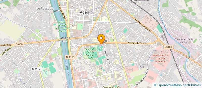 localisation de l'entreprise IMPRIMERIE MODERNE à AGEN