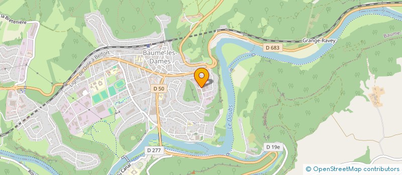 localisation de l'entreprise IMPRIMERIE MODERNE DE L'EST  BAUME-LES-DAMES