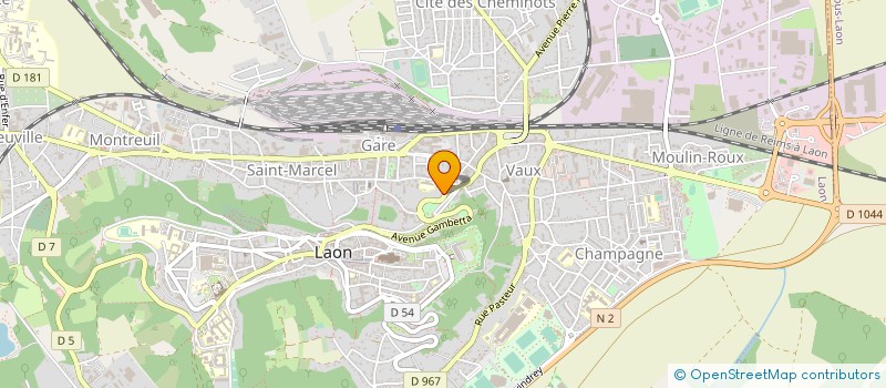 localisation de l'entreprise IMPRIMERIE MODERNE DE RE LEBEAU à LAON