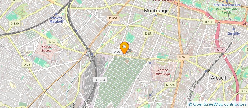 localisation de l'entreprise IMPRIMERIE MOUTOT à MONTROUGE