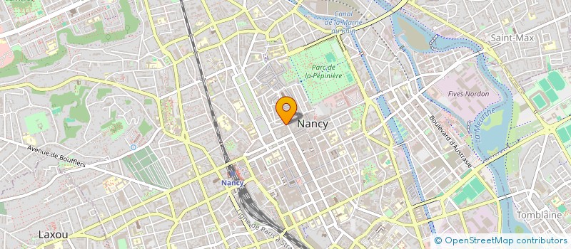 localisation de l'entreprise IMPRIMERIE NANCEIENNE SA à NANCY