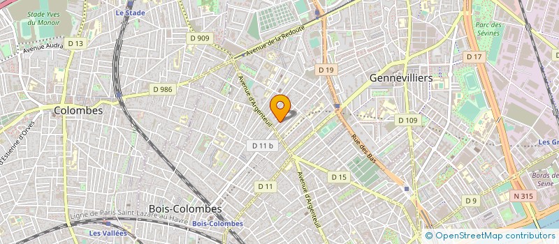 localisation de l'entreprise IMPRIMERIE NOUVELLE  ASNIERES-SUR-SEINE