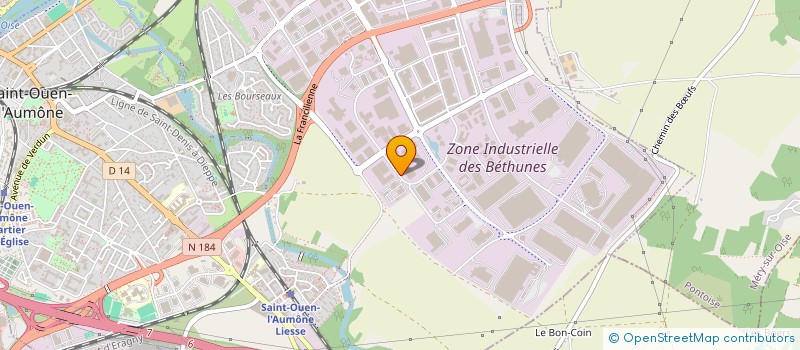 localisation de l'entreprise IMPRIMERIE NOUVELLE  SAINT-OUEN-L'AUMONE