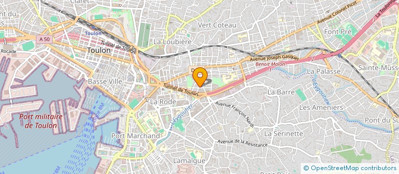 localisation de l'entreprise IMPRIMERIE NOUVELLE CDB à TOULON