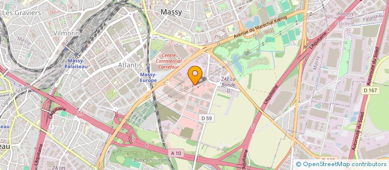 localisation de l'entreprise IMPRIMERIE NOUVELLE DE MASSY à MASSY