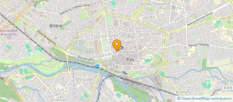 localisation de l'entreprise IMPRIMERIE PAPETERIE GRANGE à BIZANOS