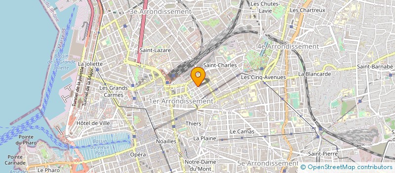 localisation de l'entreprise IMPRIMERIE PAPETERIE MASSILIA à MARSEILLE