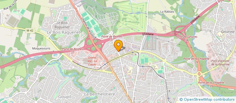 localisation de l'entreprise IMPRIMERIE PARENTHESES  NANTES