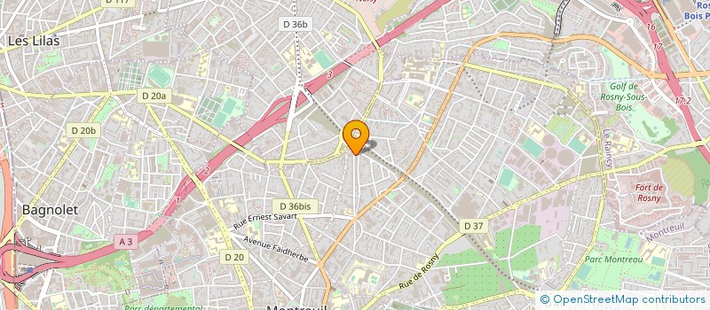 localisation de l'entreprise IMPRIMERIE PELLERIN PARIS à MONTREUIL