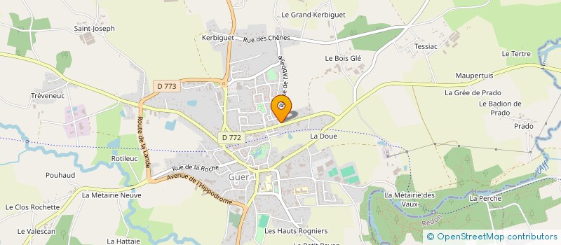 localisation de l'entreprise IMPRIMERIE PIERRE  GUER