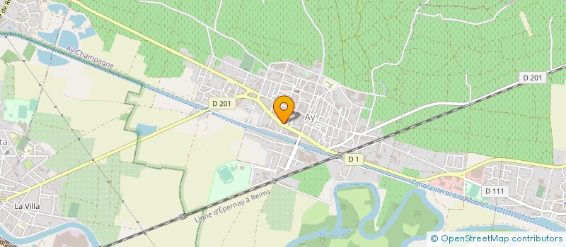 localisation de l'entreprise IMPRIMERIE PLANTET à AY-CHAMPAGNE