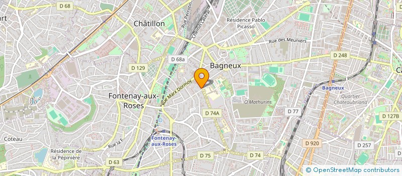 localisation de l'entreprise IMPRIMERIE  PLURI SERVICES à FONTENAY-AUX-ROSES