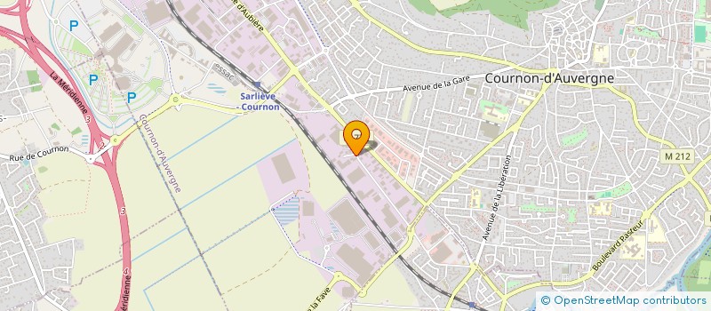 localisation de l'entreprise IMPRIMERIE PORCU FRERES  COURNON-D'AUVERGNE