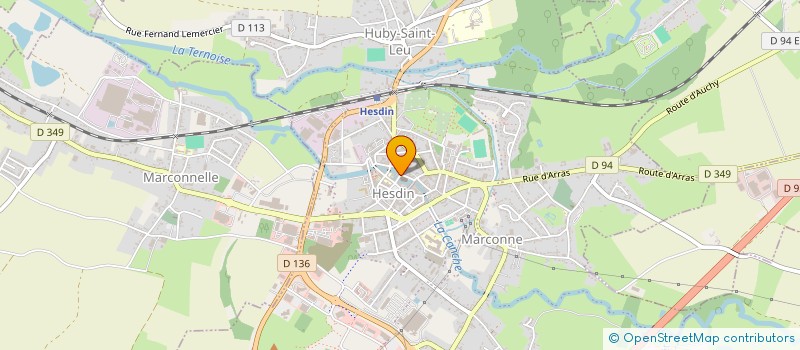 localisation de l'entreprise IMPRIMERIE PUBLICITAIRE DES 7 VALLEES  HESDIN-LA-FORET