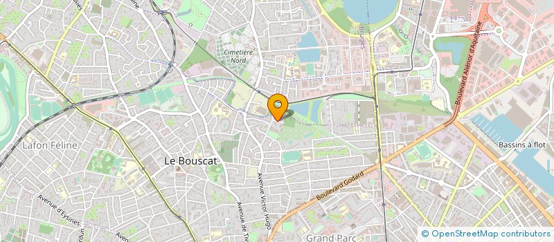 localisation de l'entreprise IMPRIMERIE PUJOL à LE BOUSCAT