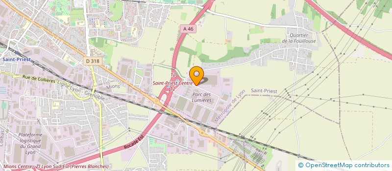 localisation de l'entreprise IMPRIMERIE RANCHON  SAINT-PRIEST