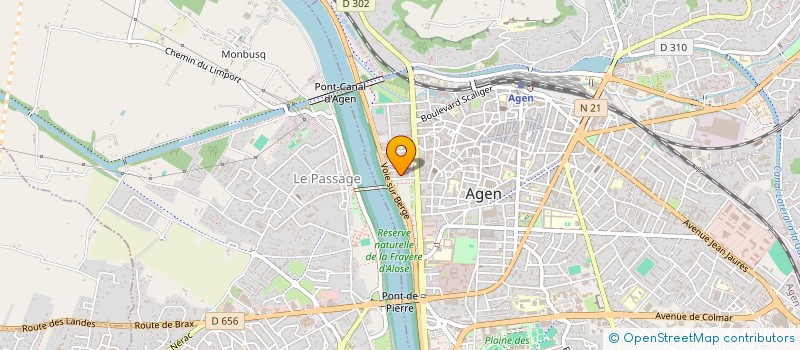 localisation de l'entreprise IMPRIMERIE RANNOU à AGEN