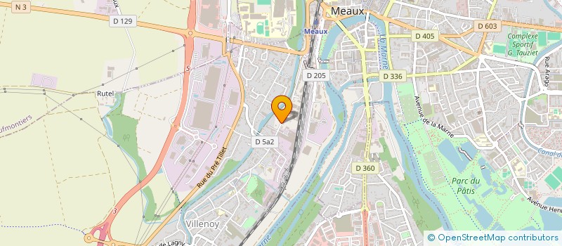 localisation de l'entreprise IMPRIMERIE REGAZZI  VILLENOY