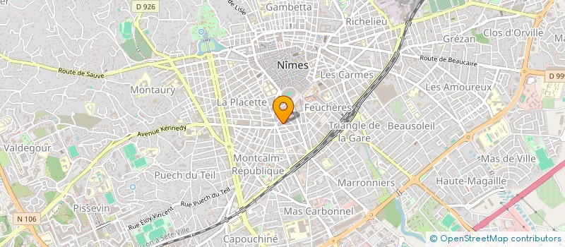 localisation de l'entreprise IMPRIMERIE ROUVERAND à NIMES