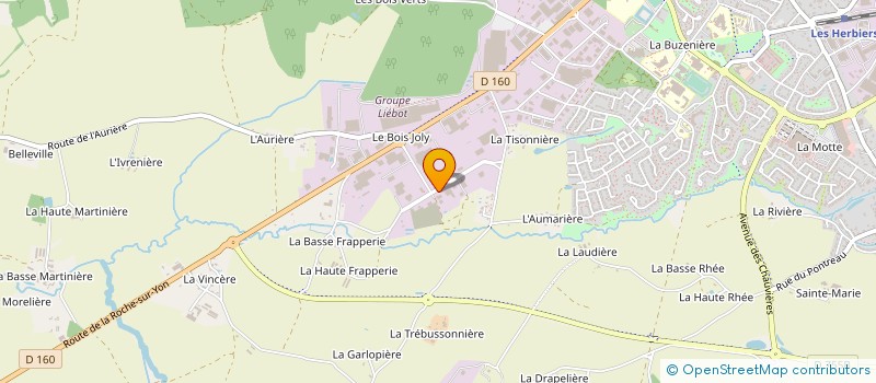 localisation de l'entreprise IMPRIMERIE ROY à LES HERBIERS