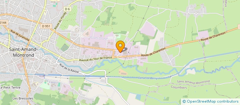 localisation de l'entreprise IMPRIMERIE SAINT AMANDOISE  SAINT-AMAND-MONTROND