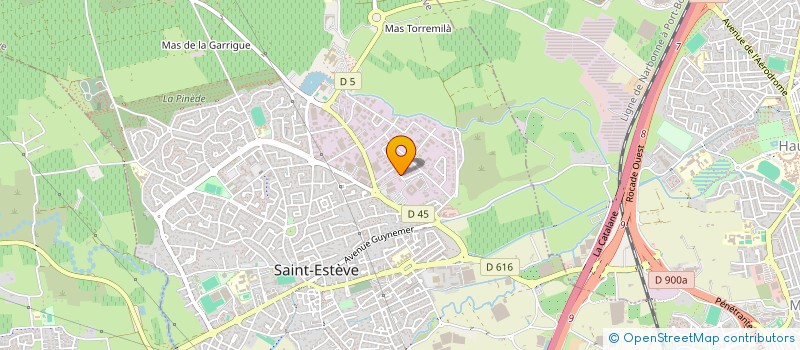 localisation de l'entreprise IMPRIMERIE SAINT ANDRE  SAINT-ESTEVE