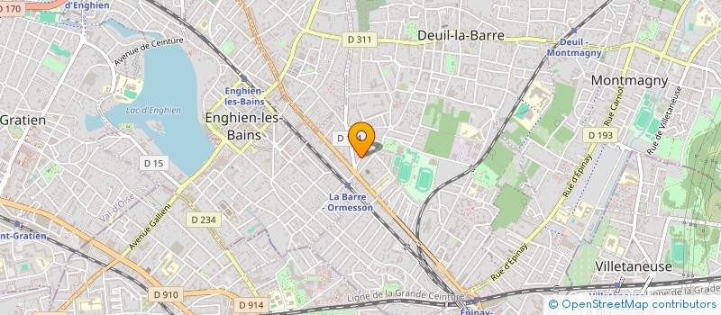 localisation de l'entreprise IMPRIMERIE SAINT-JEAN à DEUIL-LA-BARRE