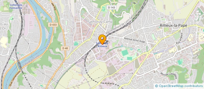 localisation de l'entreprise IMPRIMERIE SALOMON  RILLIEUX-LA-PAPE