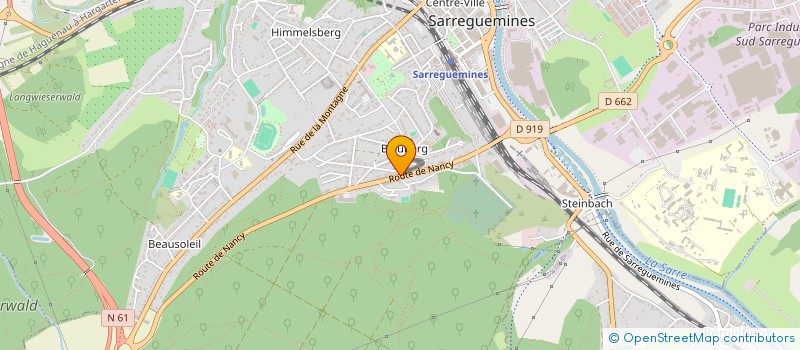 localisation de l'entreprise IMPRIMERIE SARREGUEMINOISE  SARREGUEMINES