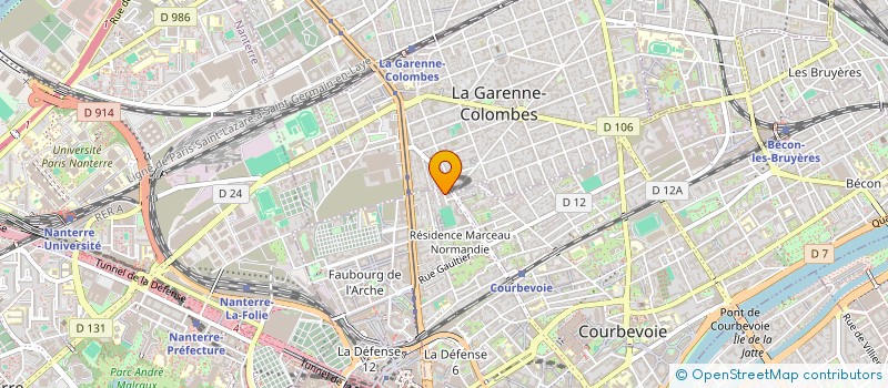 localisation de l'entreprise IMPRIMERIE SAUVARD à COURBEVOIE