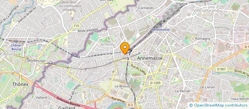 localisation de l'entreprise IMPRIMERIE SCALA  AMBILLY