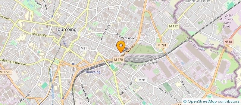 localisation de l'entreprise IMPRIMERIE SENECAUT à TOURCOING