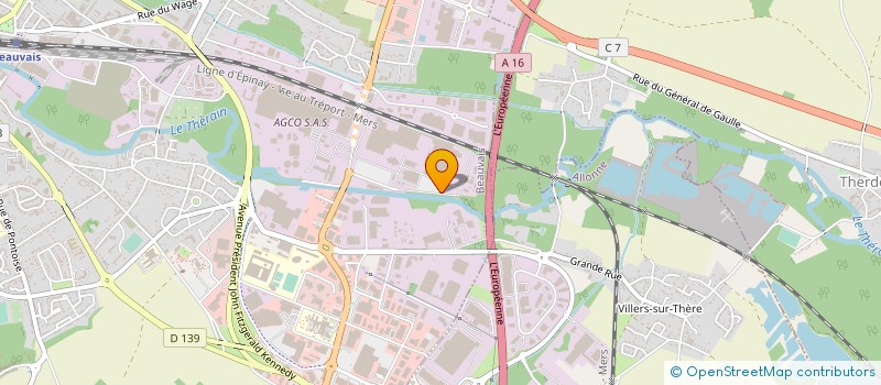 localisation de l'entreprise IMPRIMERIE SINET  BEAUVAIS