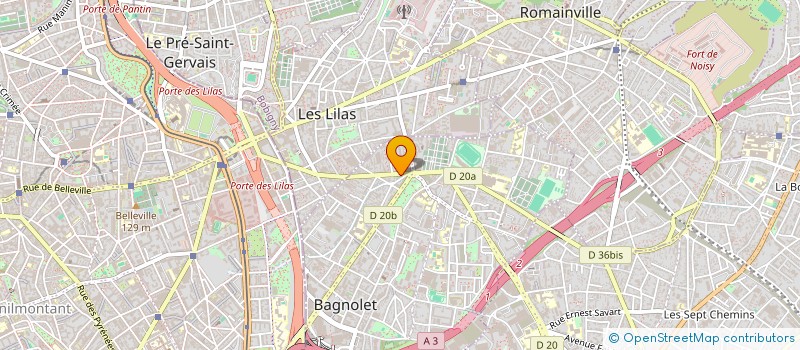 localisation de l'entreprise IMPRIMERIE ST AMBROISE SARL  BAGNOLET