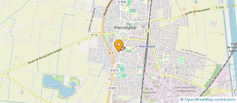 localisation de l'entreprise IMPRIMERIE STETTLER à PIERRELATTE